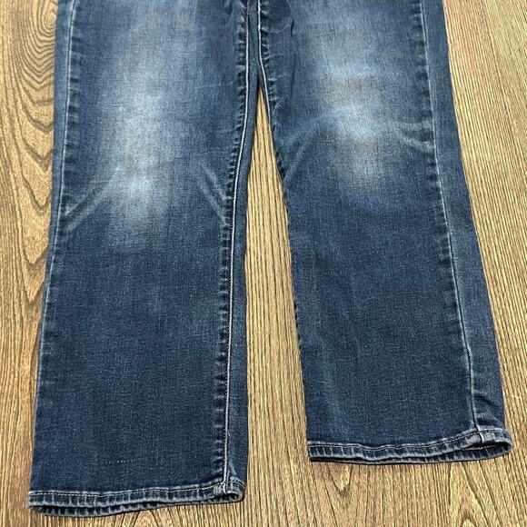 Ann Taylor Straight Leg Jeans Mid Rise Whisker Denim Medium Wash Blue Size 10/30 - Picture 3 of 13